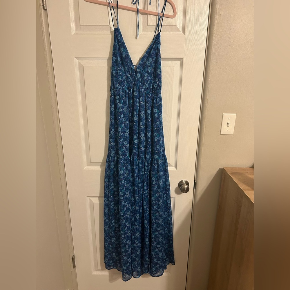 Astr Navy Blue Dress